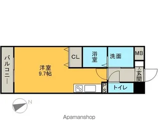リンデンバウムはません【4階】の間取り