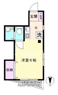 1Rの間取り画像