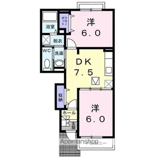 プリムローズS.K【1階】の間取り