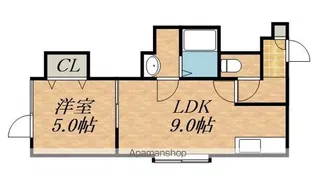 グランツリーベ篠路【2階】の間取り
