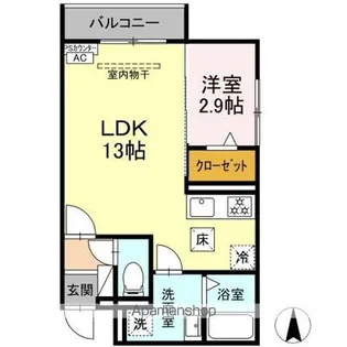 DーHILLS野口【1階】の間取り