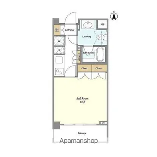 オーキッドレジデンス神楽坂【4階】の間取り