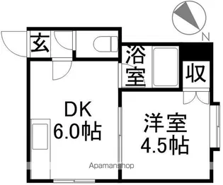 MAPLEHILLS南郷【305号室】の間取り