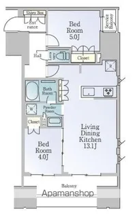 ルフォンブランシェ品川南大井【2階】の間取り