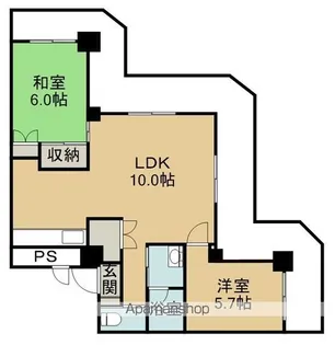 ストークマンション鹿児島【5階】の間取り