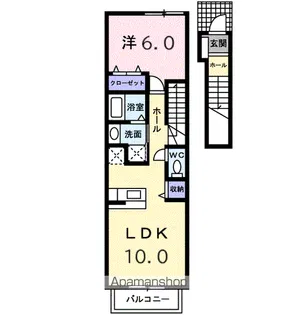 サンブロード【2階】の間取り