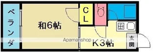 コーポタカハシA棟【4階】の間取り