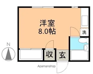 クリスティ飛鳥【2C号室】の間取り