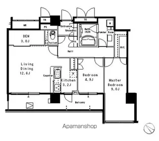 MFPR目黒タワー【2階】の間取り