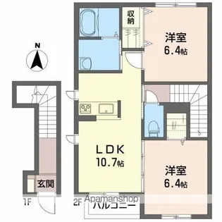 シャーメゾンS【2階】の間取り