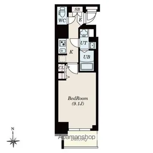 CREST TAPP新栄(旧S−RESIDENCE栄EAST)【10階】の間取り