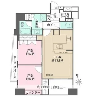 藤和シティホームズ武蔵小山駅前【7階】の間取り