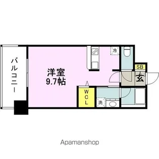 エンクレスト博多PREMIER【6階】の間取り