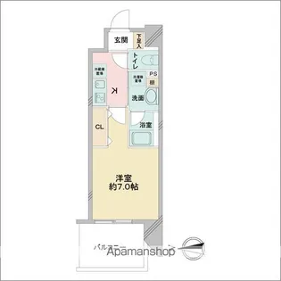 ジュール亀島【4階】の間取り