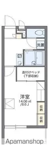 レオパレスアップルハイツ【314号室】の間取り