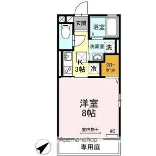 クラシコ高須【1階】の間取り
