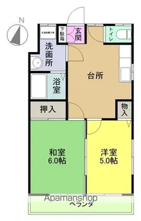 ラフォーレ北宿【202号室】の間取り