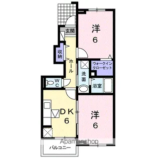 サニーハウス・ヴィオラ Ⅱ【1階】の間取り