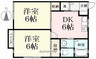 ルクール【111号室】の間取り