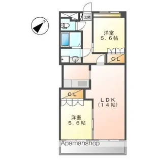 ネアポリス【205号室】の間取り