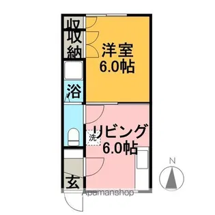 シルク【103号室】の間取り