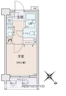 エコロジー都立大学レジデンス【1階】の間取り