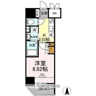 ホウエイコート秋葉原【2階】の間取り