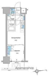 ルフォンプログレ上野マークス【5階】の間取り