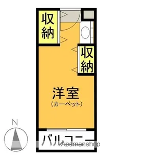 MARUCO万世DORMI【203号室】の間取り