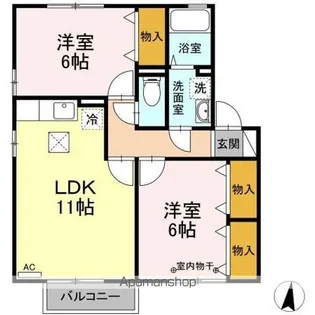 ベルハイム【101号室】の間取り