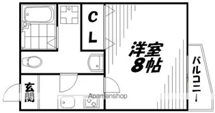 ロイヤルハイツ今市【4階】の間取り