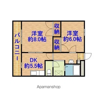 グリーンパーク2【303号室】の間取り