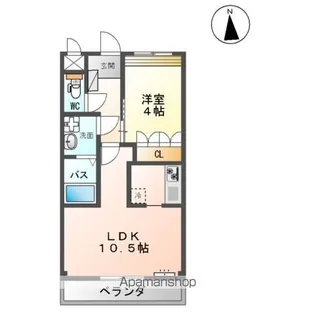 フラワーハウス【2階】の間取り