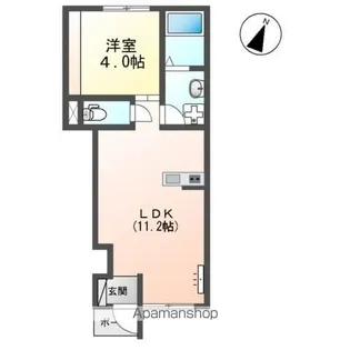 グランツ【102号室】の間取り