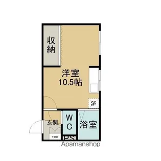 ハイム渡辺【1階】の間取り