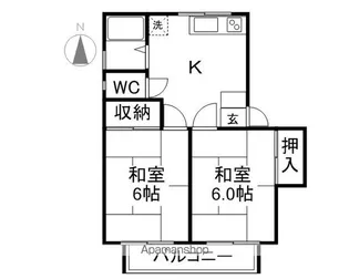 コーポセイエー【2階】の間取り
