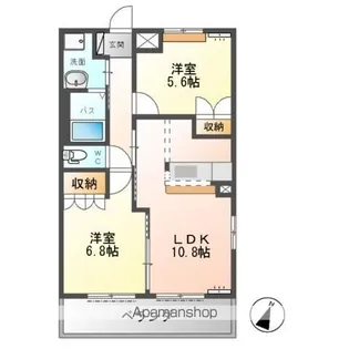 ロープン ドローム【1階】の間取り
