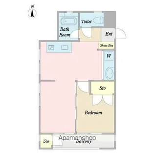 ロータス下北沢【203号室】の間取り