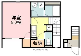 CASA明月【202号室】の間取り