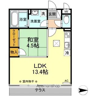 DーROOM高砂【1階】の間取り