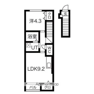 アリビオM【2階】の間取り
