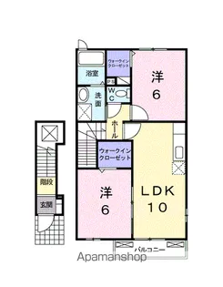 ベルアンジュⅡ【2階】の間取り
