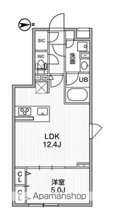 ALTERNA祐天寺【3階】の間取り
