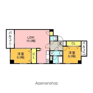 パレスITOI【5階】の間取り