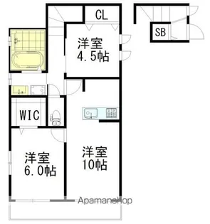 ヴィオリラII【2階】の間取り