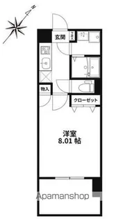 サヴォイ ラ・マリナ ドゥ ハカタ【3階】の間取り