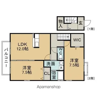 ウィーン・フォレスト【2階】の間取り