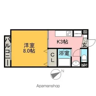メゾン瑞浪Ⅰ【207号室】の間取り