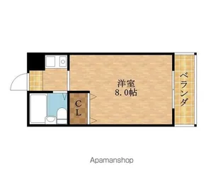 ハイツKIDO【402号室】の間取り