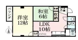 キャッスル弥生【203号室】の間取り